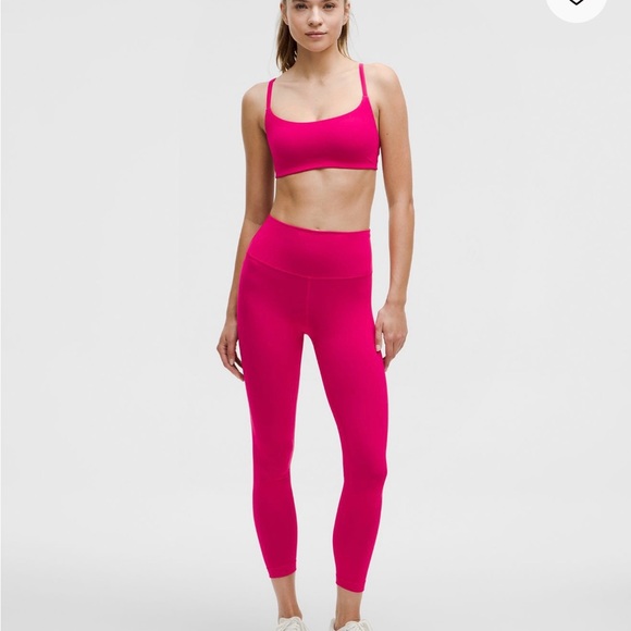 lululemon athletica Pink Leggings in size 4 nwt. Wunder train 25” high rise. - Picture 1 of 2